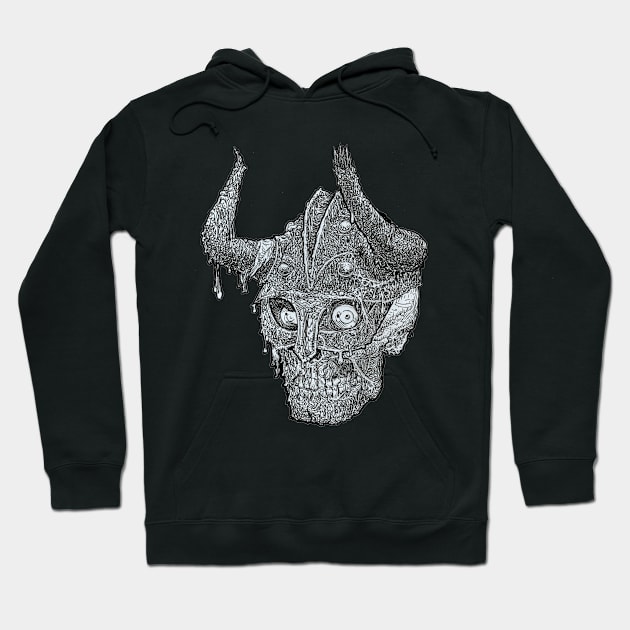 Zombie Skull Warrior #27 Hoodie by rsacchetto